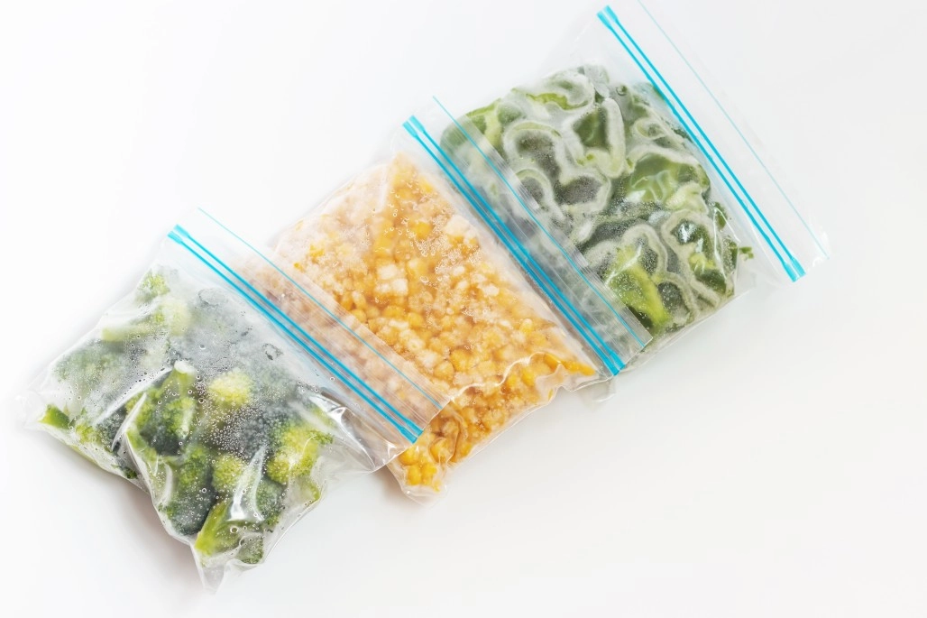 frozen food in bags