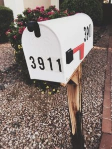 mailbox at the front of a house