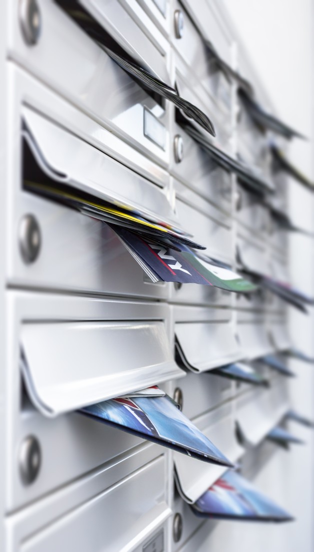 junk mail in a mailbox