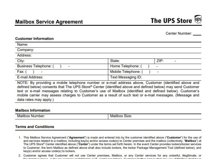 How To Get A UPS Mailbox US Global Mail
