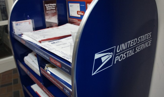 priority mail at the post office