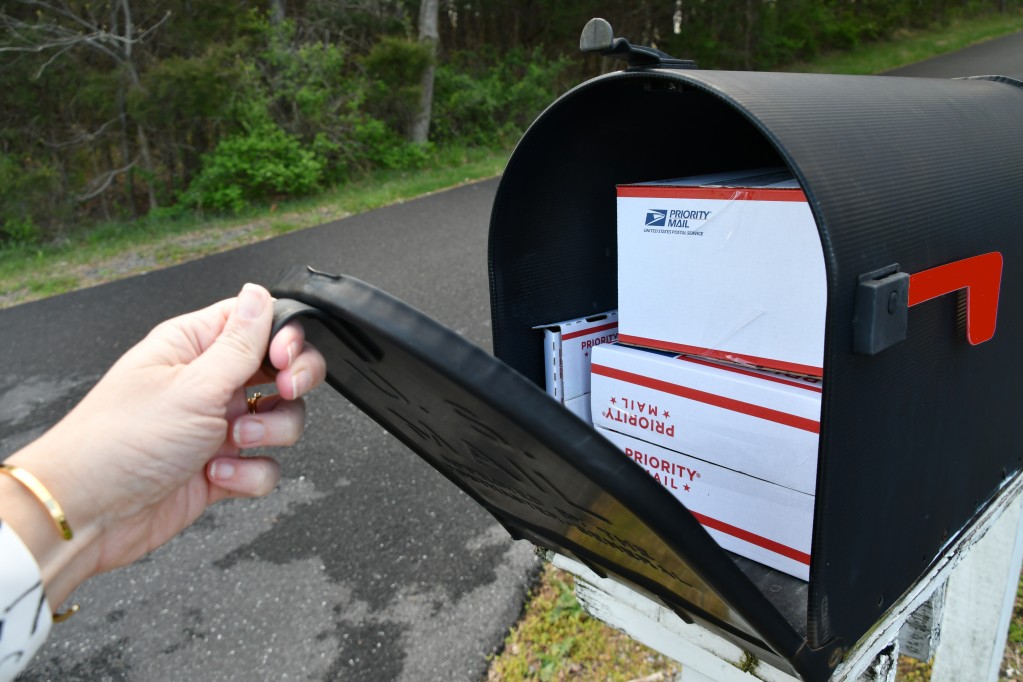 registered mail in a mailbox