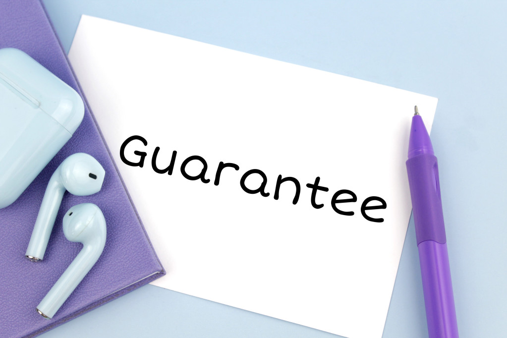 note that says "guarantee"