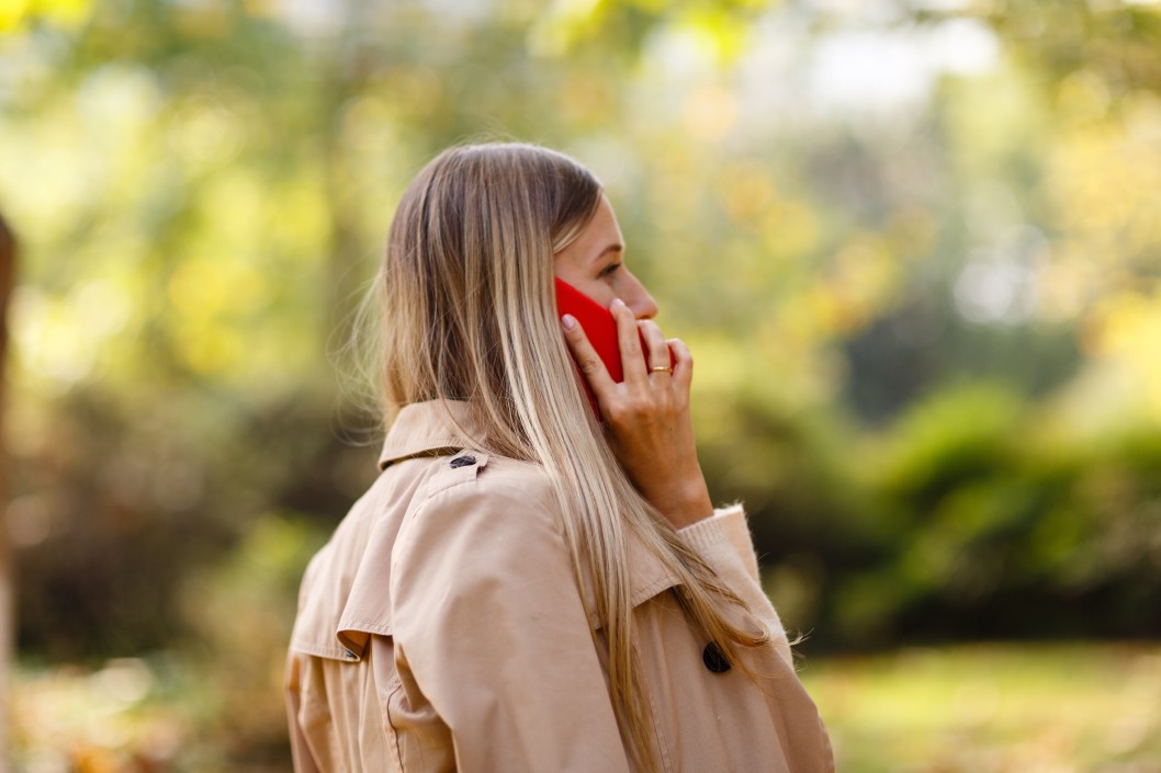 woman on the phone