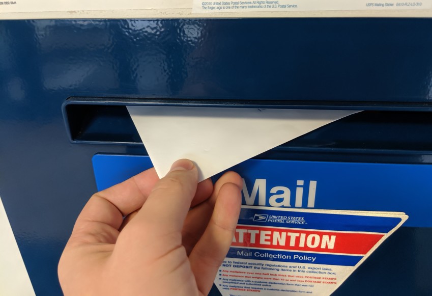 adding an envelope in a mailbox
