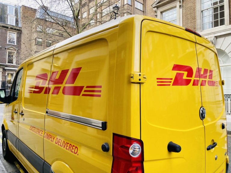 DHL With Delivery Courier US Global Mail