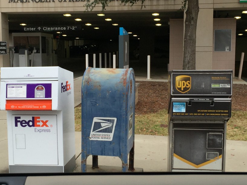 fedex, usps & ups mailboxes