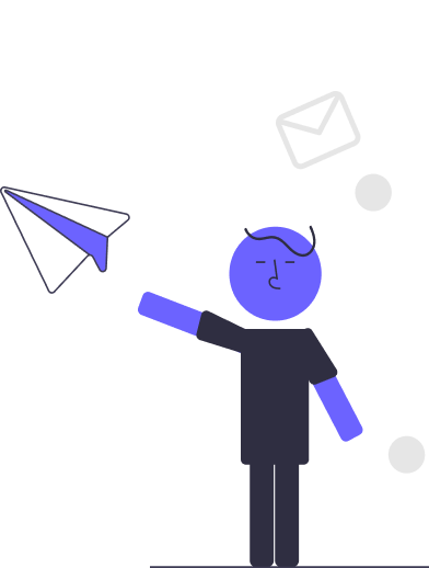 man sending postal mail