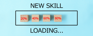 meme saying that a new skill set is loading with a progress bar at 80%