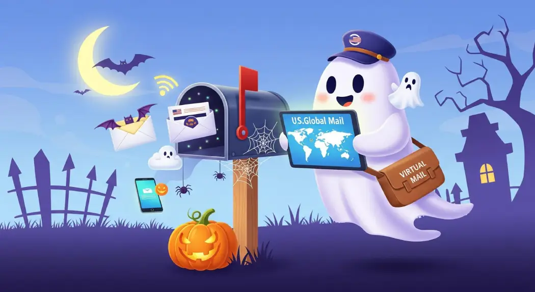 ghost delivering mail
