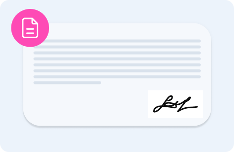 Signed agreement